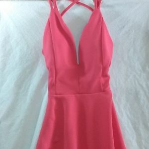 Pink cocktail dress